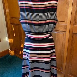 Women’s striped belted dress. Sz XL